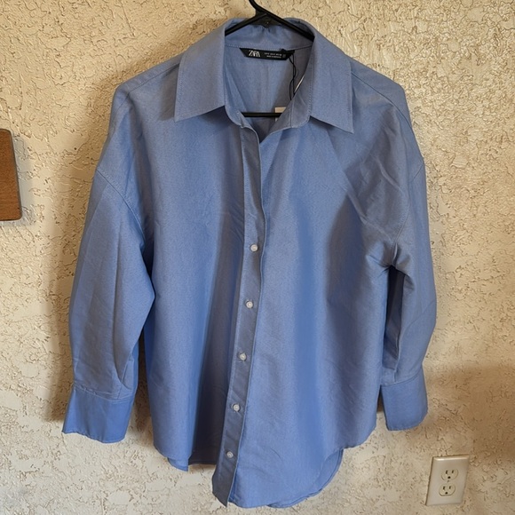 NWT Zara Basic Poplin Shirt - Picture 5 of 13